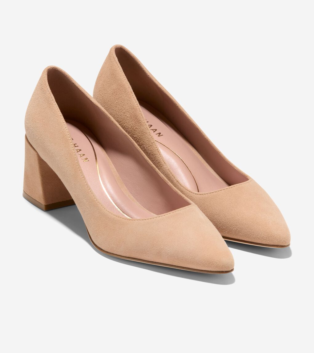 CASSANDRA BLOCK HEEL PUMPS